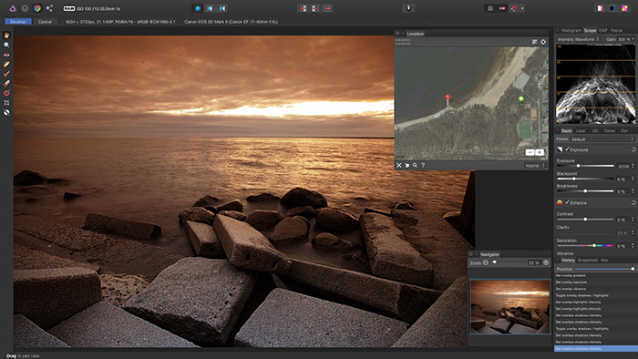 korrektsiya balansa belogo i tsvetovogo tona raw faylov v affinity photo